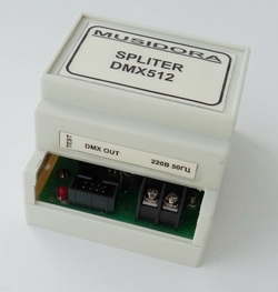 Сплиттер DMX512 вид спереди